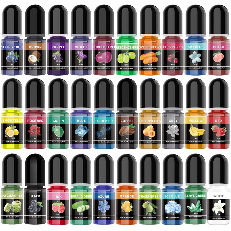 Resin Pigment Set - 5ml/Bottle Epoxy Resin Pigment Liquid Colorant