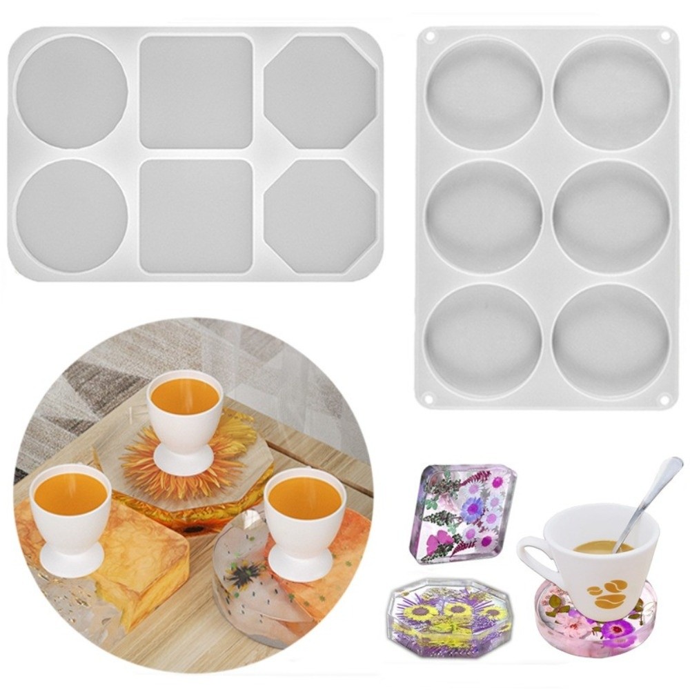 Coaster Mold Round - Easy To Use Creative Coasters Silicone