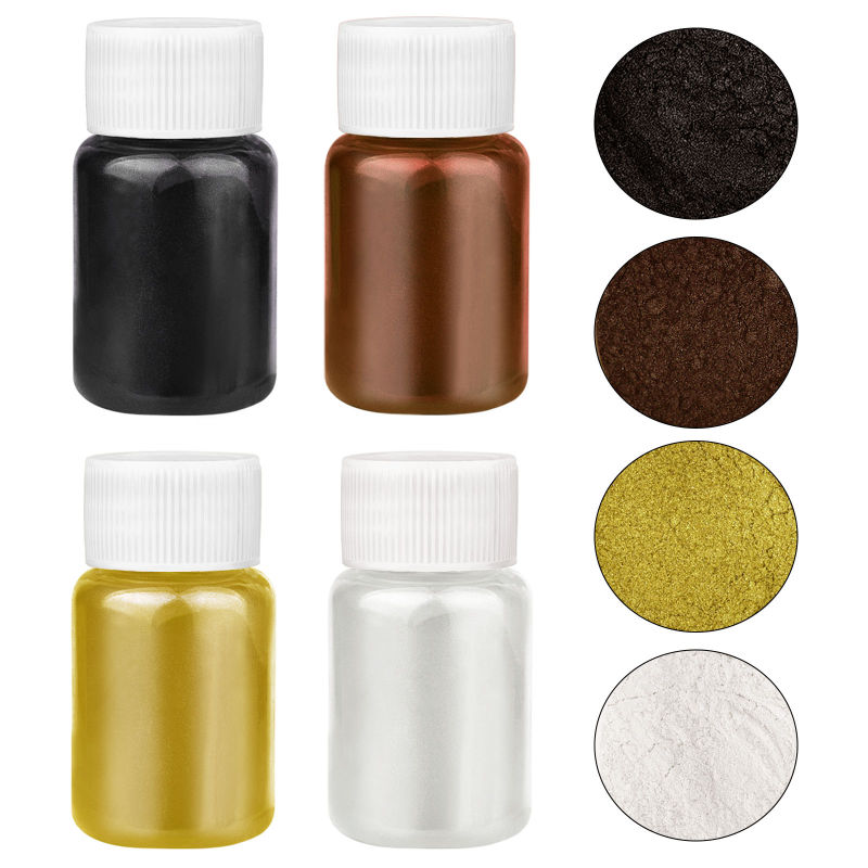 4 Colors/Set Pearlescent Powde - Resin Pigment Set recension och pris