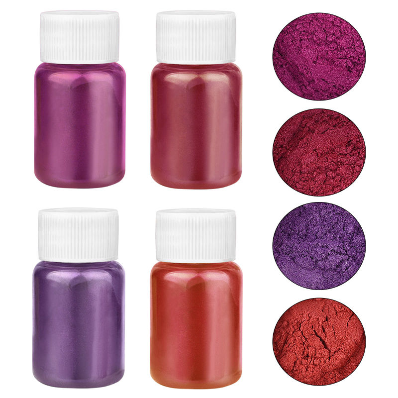 4 Colors/Set Pearlescent Powde - Resin Pigment Set recension och pris