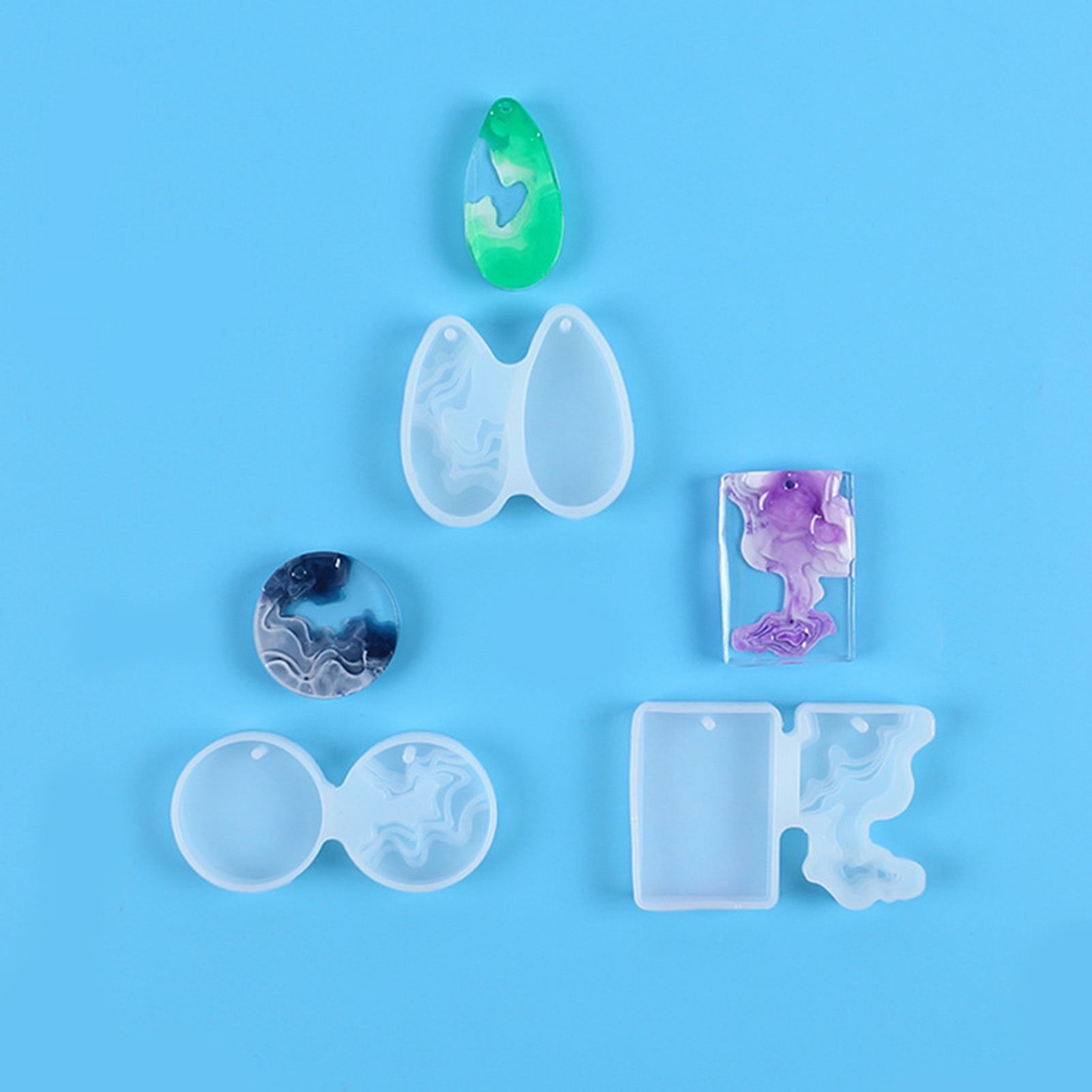 3pcs DIY Crystal Mold Set Roun - Geode Mold Silicone recension och pris