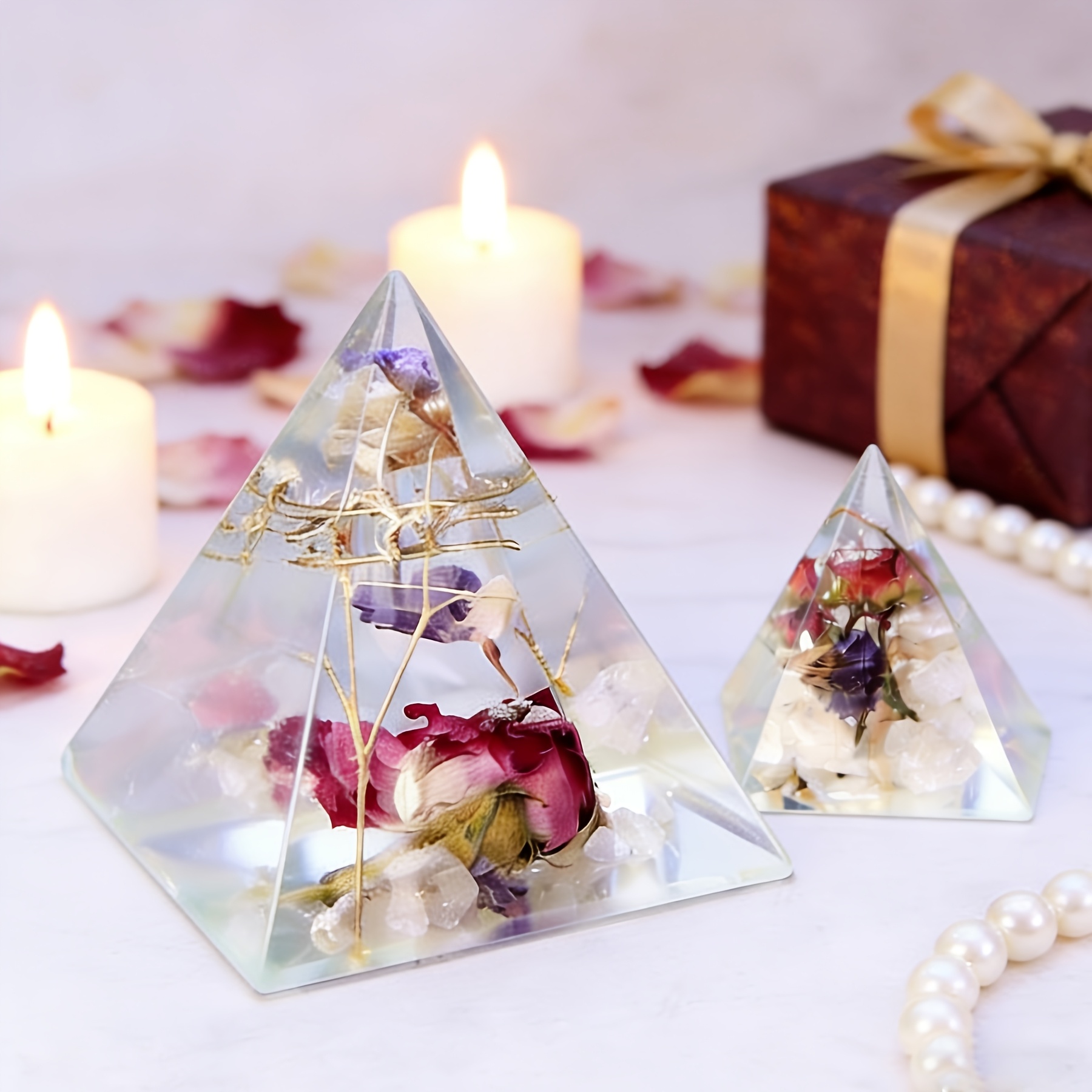5pc - Pyramid Resin Molds of V - Resin Jewelry Kit recension och pris
