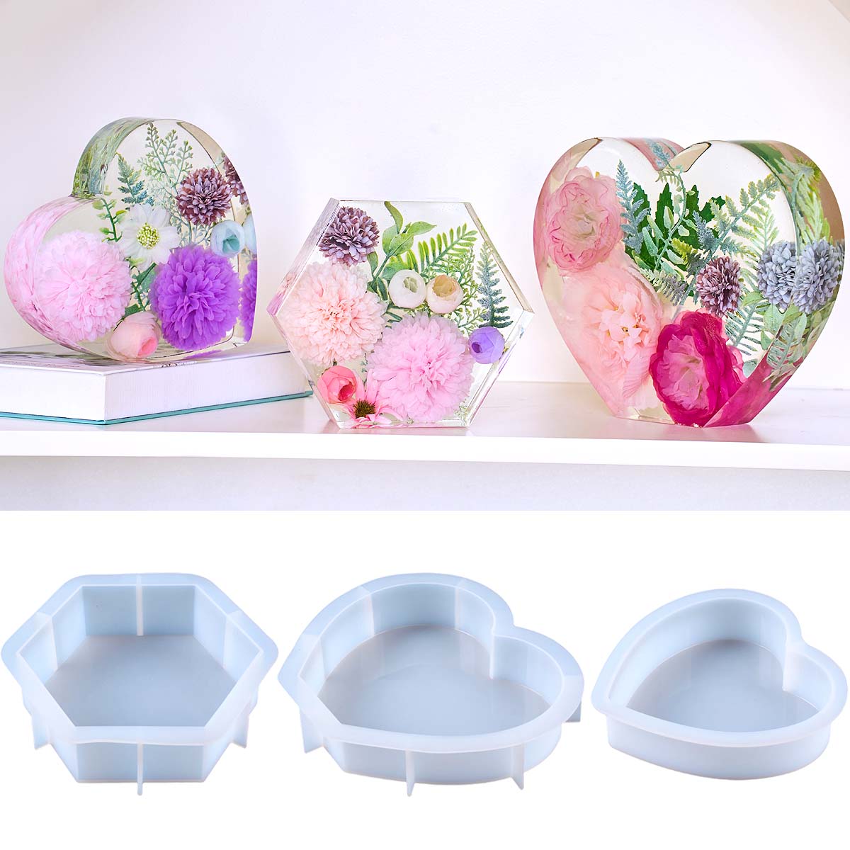 Large Love Silicone Mold DIY H - Flower Preservation Resin recension och pris