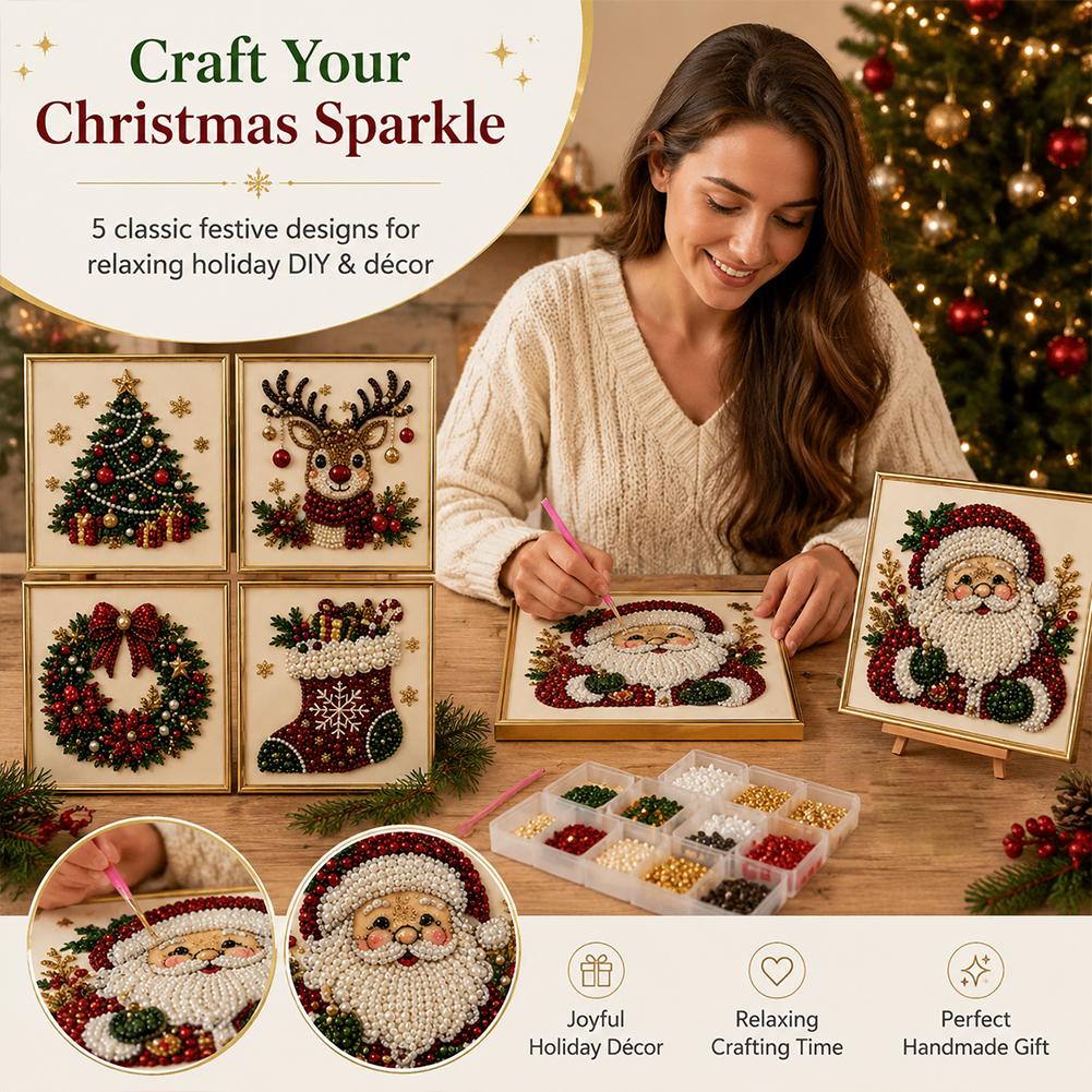Christmas Santa Claus Pearl Ar - Resin Craft Kit recension och pris