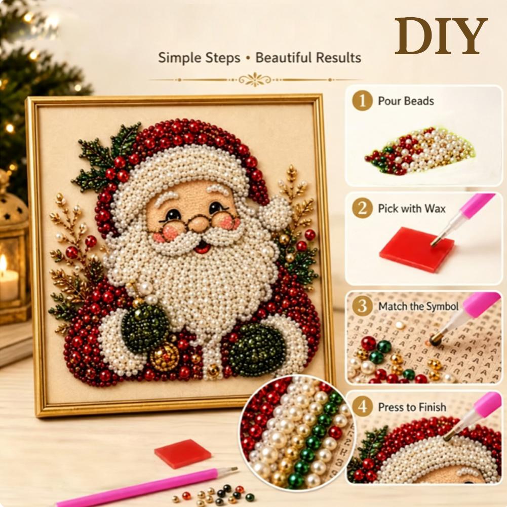 Christmas Santa Claus Pearl Ar - Resin Craft Kit recension och pris