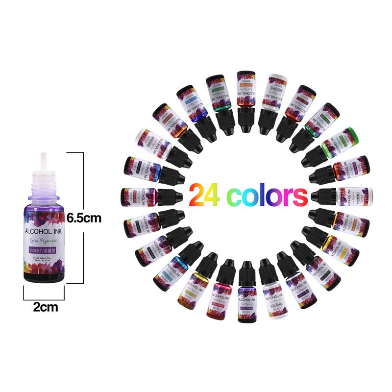 24 Color/Set 10ml  Resin Pigme - Resin Pigment Set recension och pris