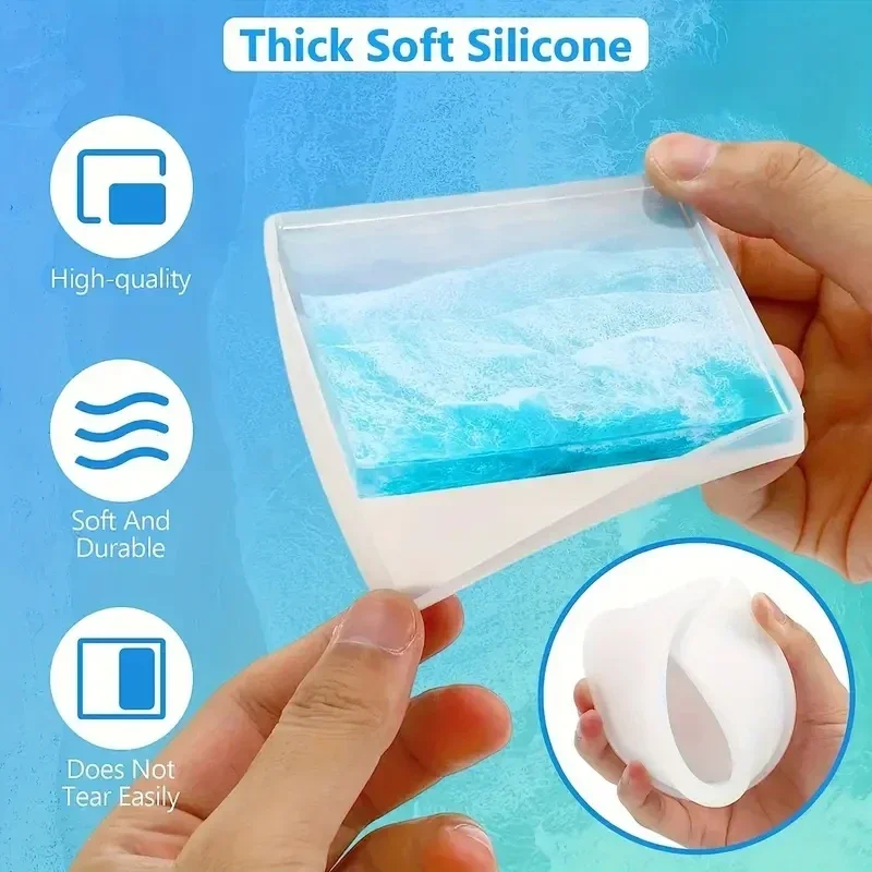 5Pcs/Set DlY Epoxy Resin Cup C - Coaster Mold Round recension och pris
