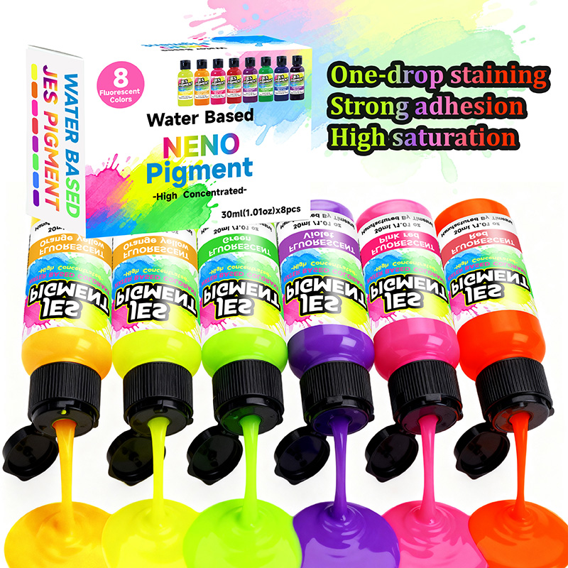 8colors/set fluorescent pigmen - Resin Pigment Set recension och pris