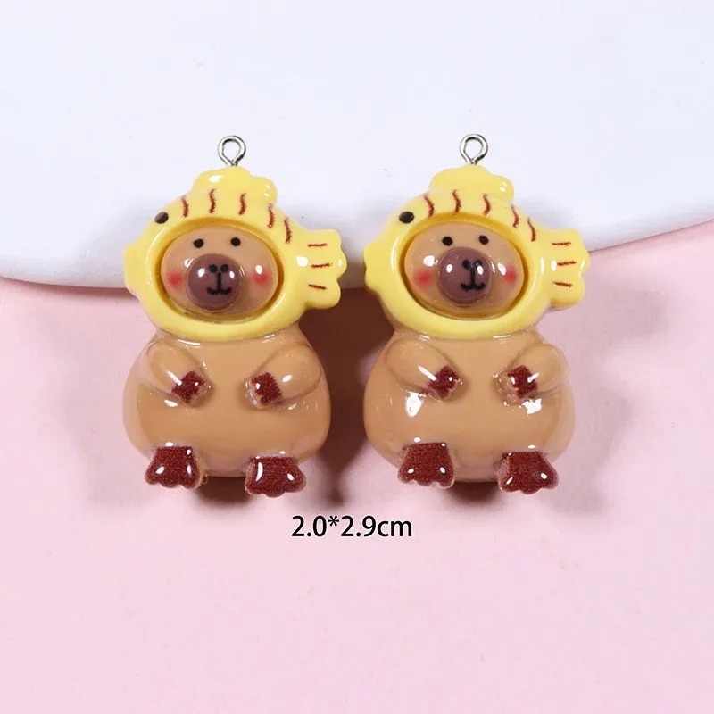 10Pcs Glossy Flatback Capybara - Resin Craft Supplies recension och pris