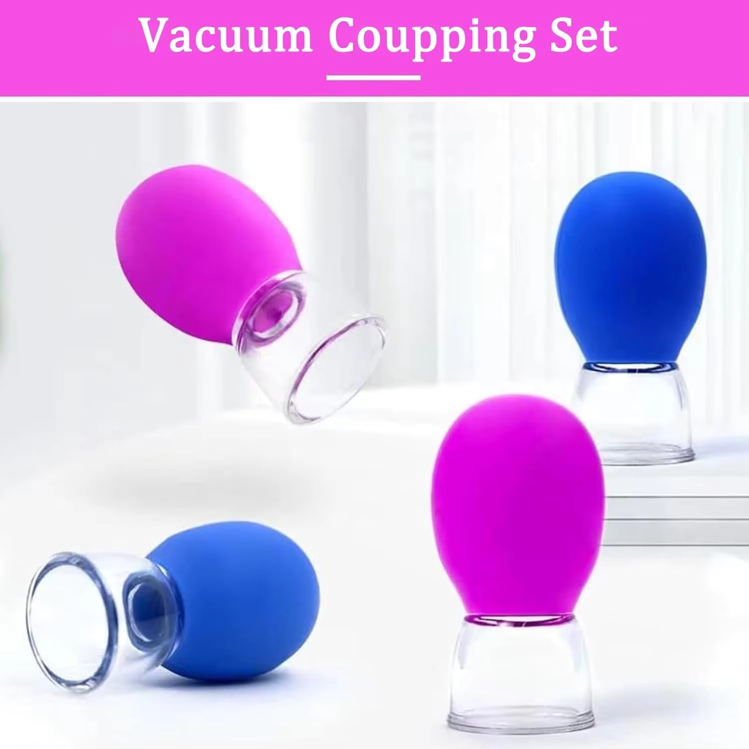 Mini Silicone Facial Cupping V - Vacuum Chamber Small recension och pris