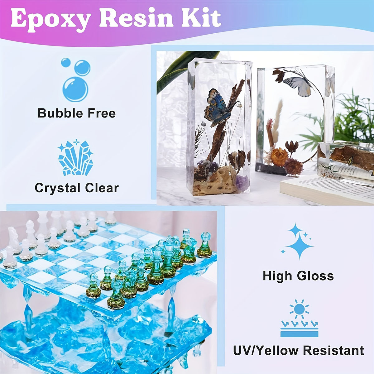 125ml/250ml Crystal Clear Cast - Resin Jewelry Kit recension och pris