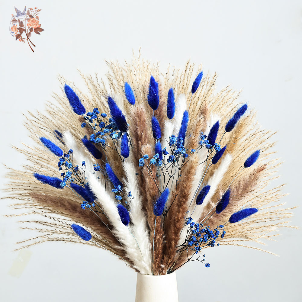 70 Stem Blue Fluffly Rabbit Ta - Dried Flower Bulk recension och pris