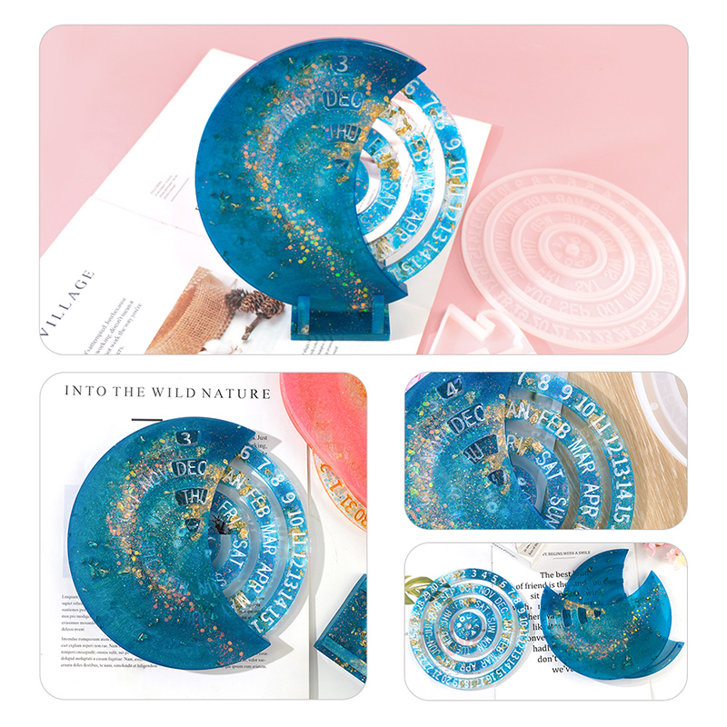 New Style Rotatable Moon Shape - Resin Ocean Wave Mold recension och pris