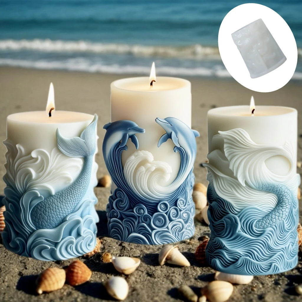 2024 ocean wave foam cylindric - Resin Ocean Wave Mold recension och pris