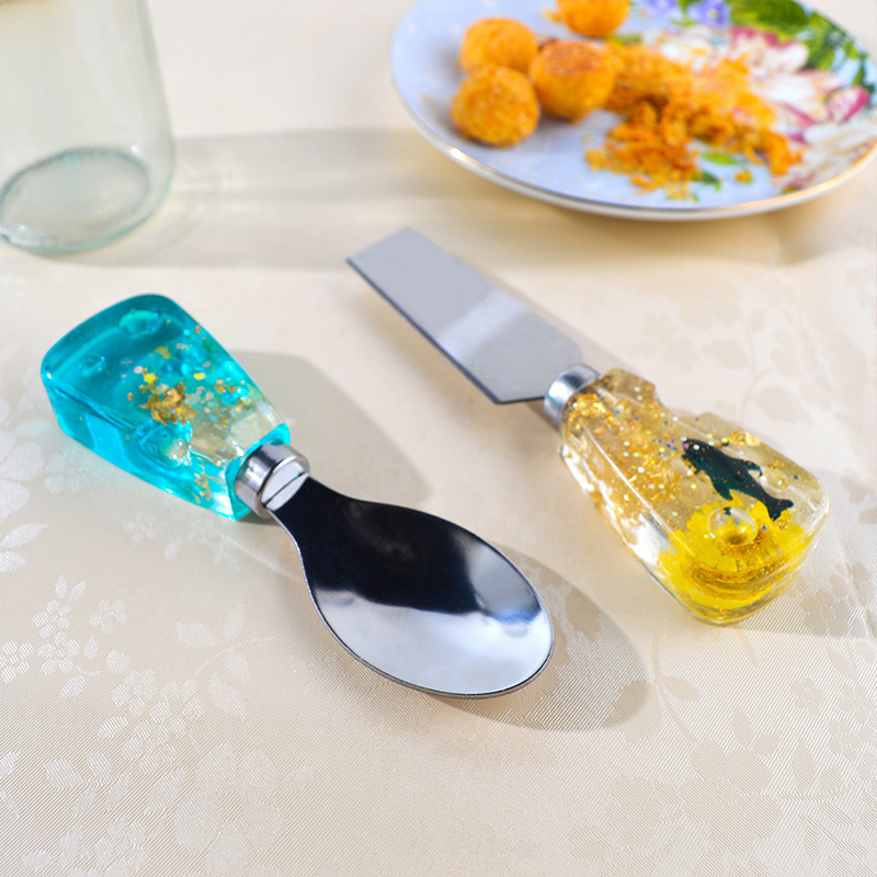 DM379 Knife And Fork Handle Re - Flower Preservation Resin recension och pris