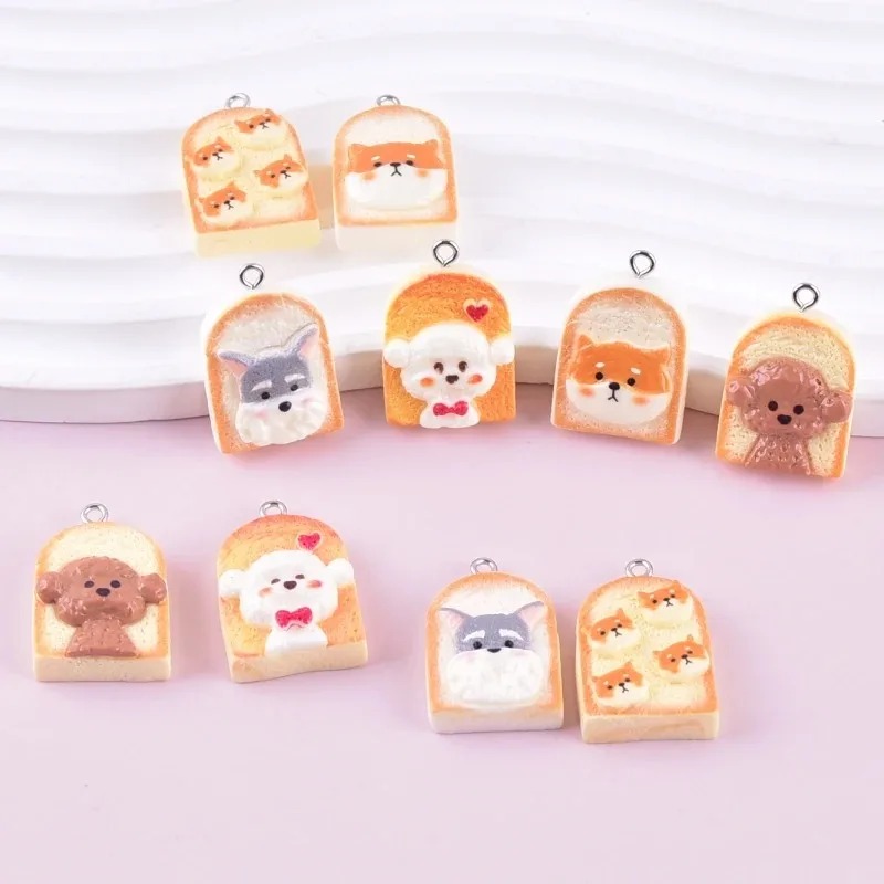 10Pcs Cute Toast Dog Resin Pen - Resin Craft Supplies recension och pris