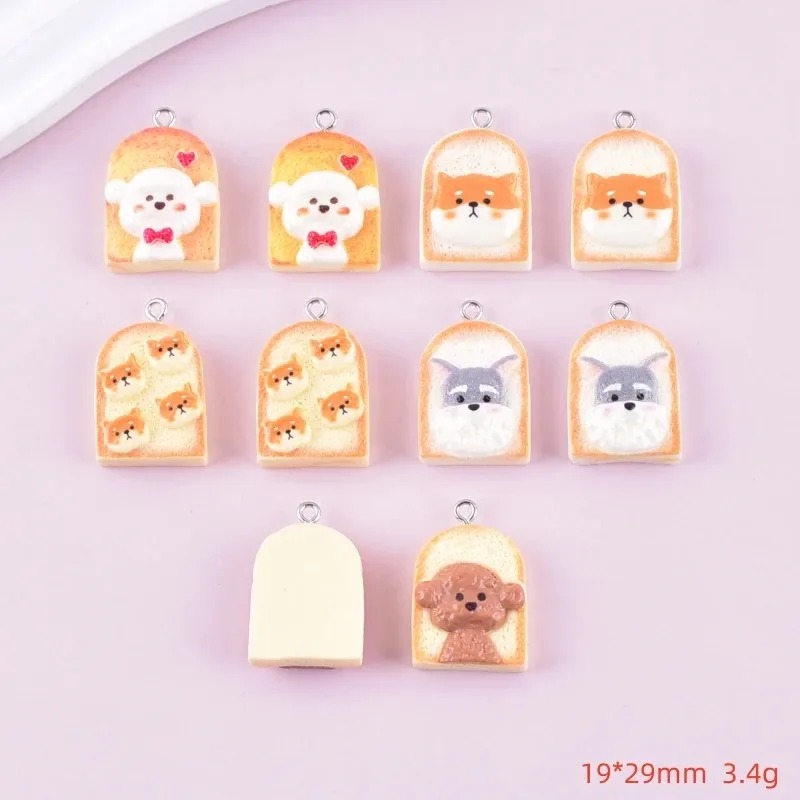 10Pcs Cute Toast Dog Resin Pen - Resin Craft Supplies recension och pris