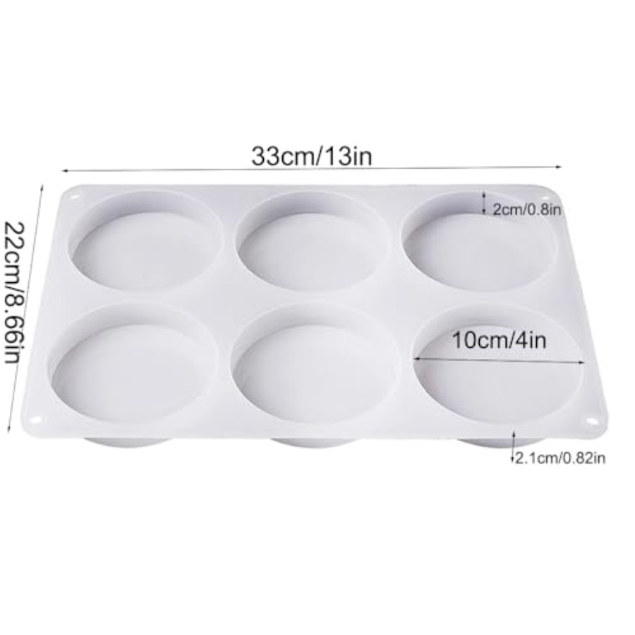 6-Cavity Deep Round Coaster Si - Coaster Mold Round recension och pris