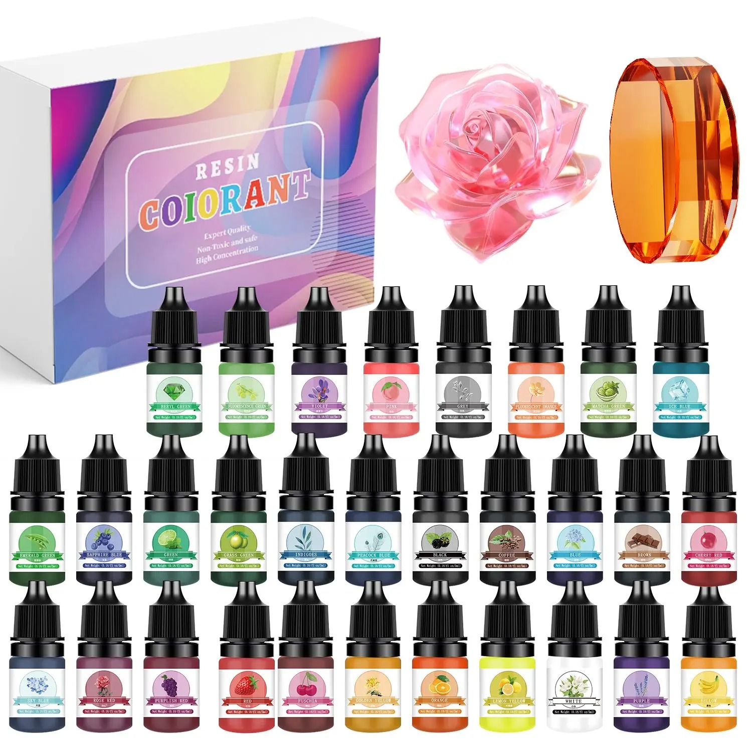 30Colors 5ml Epoxy Resin Pigme - Resin Jewelry Kit recension och pris