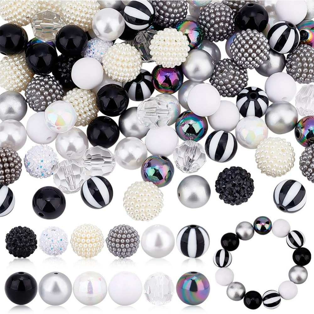 106pcs Chunky Beads 12 Styles  - Crafting Resin recension och pris
