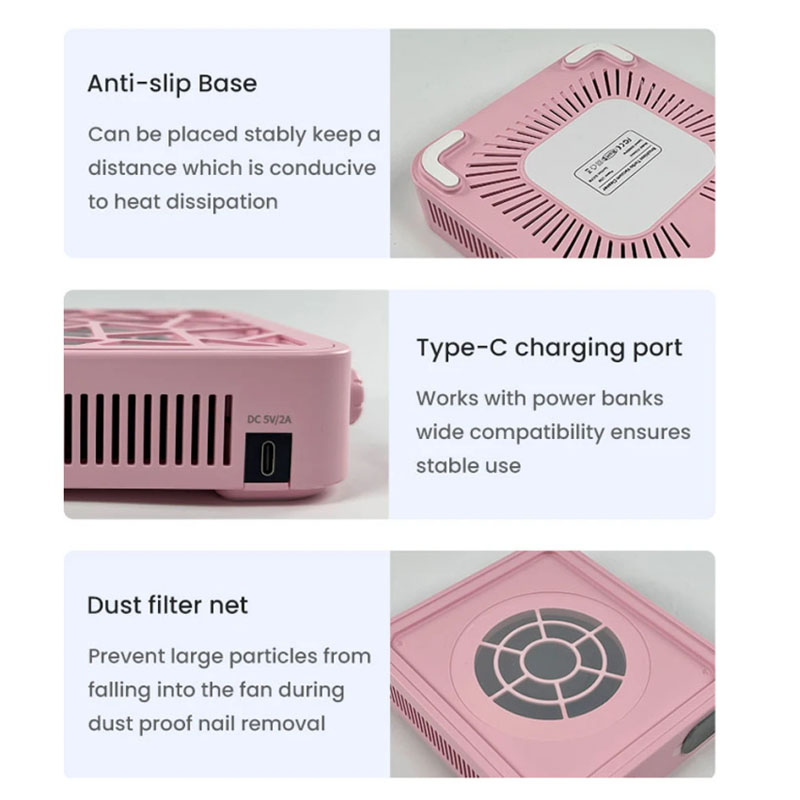 Rechargeable Nail Dust Collect - Vacuum Chamber Small recension och pris