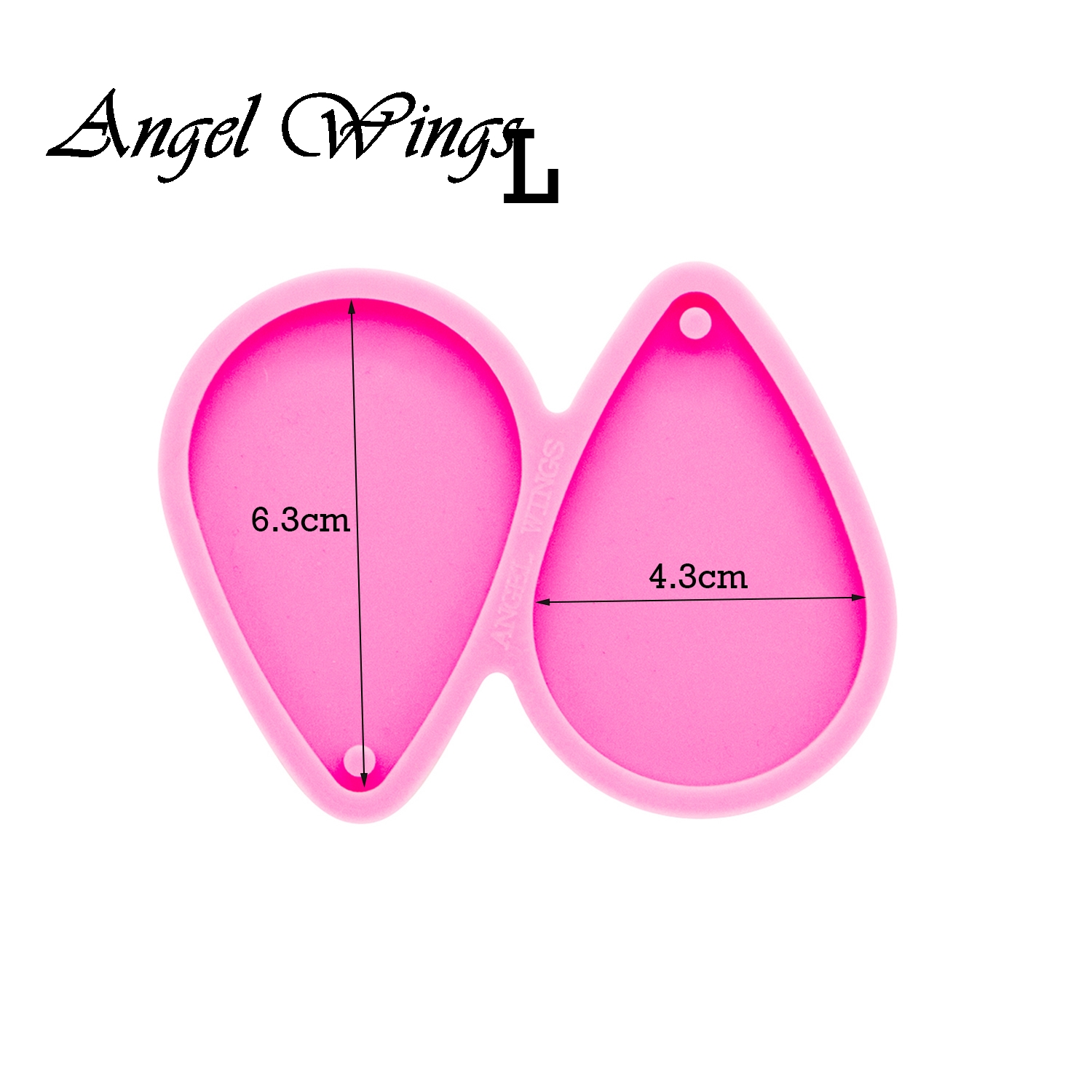 Shiny Tear Drop Hoop Earrings  - Geode Mold Silicone recension och pris