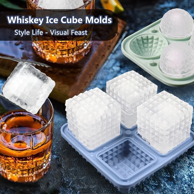 Ice Cube Tray Silicone with Li - Coaster Mold Round recension och pris