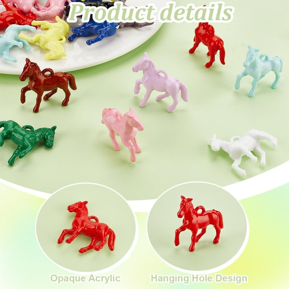 48pcs Opaque Acrylic Pendants  - Resin Craft Kit recension och pris