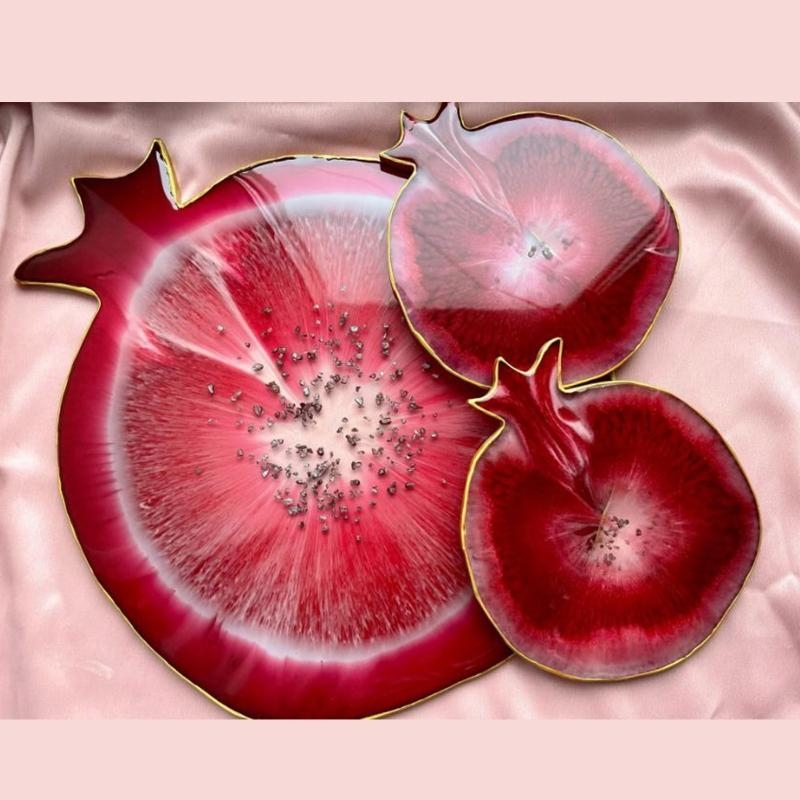 X6HE Pomegranate Geode Agate E - Geode Mold Silicone recension och pris