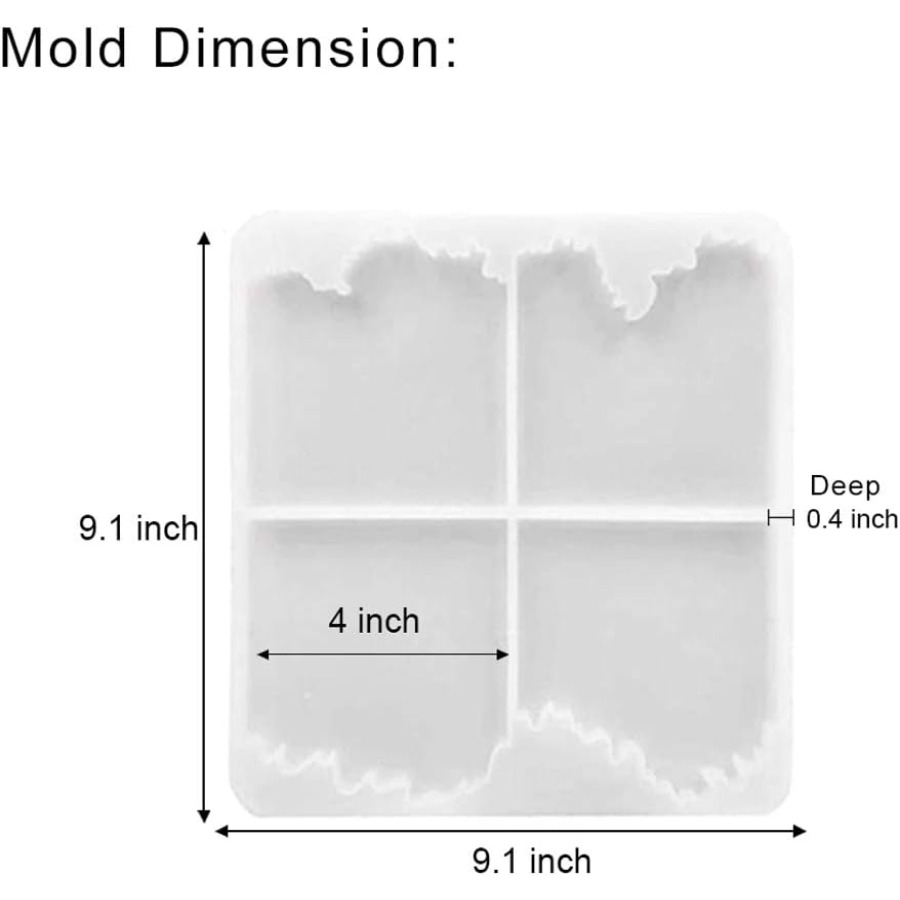 Ocean Wave Coaster Silicone Mo - Resin Ocean Wave Mold recension och pris