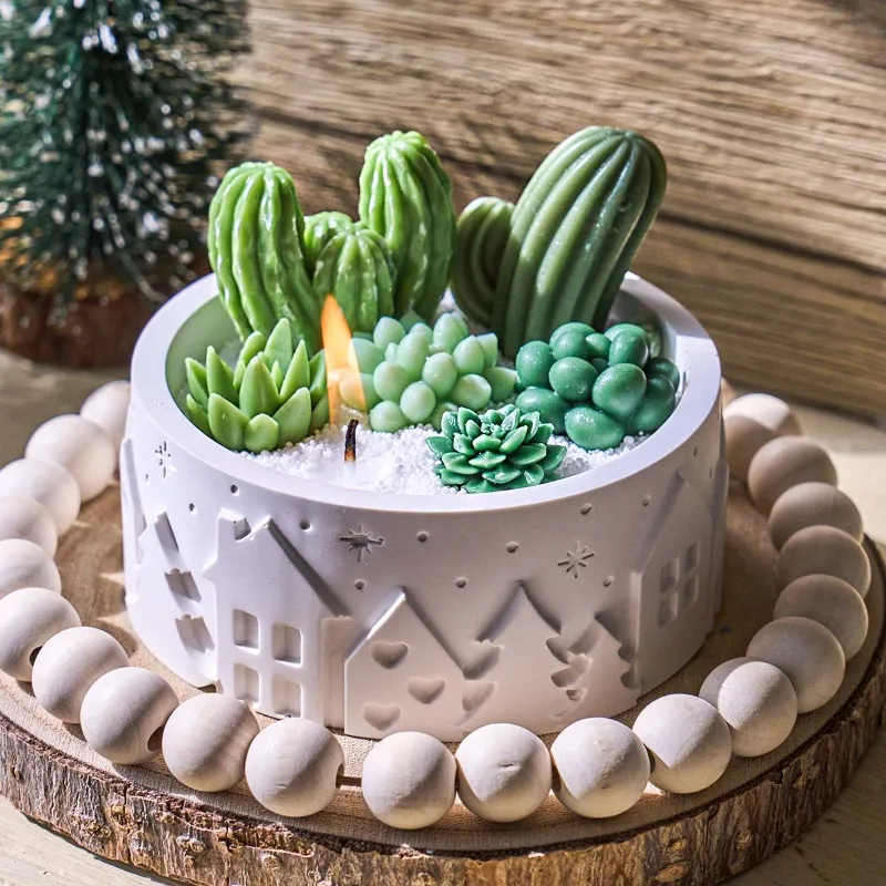 Relief House Bowl Silicone Mol - Coaster Mold Round recension och pris