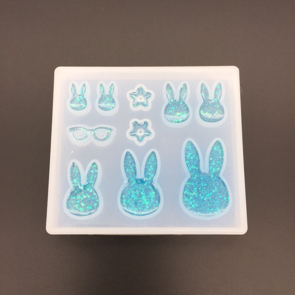9 Designs Silicone Mold Rabbit - Flower Preservation Resin recension och pris