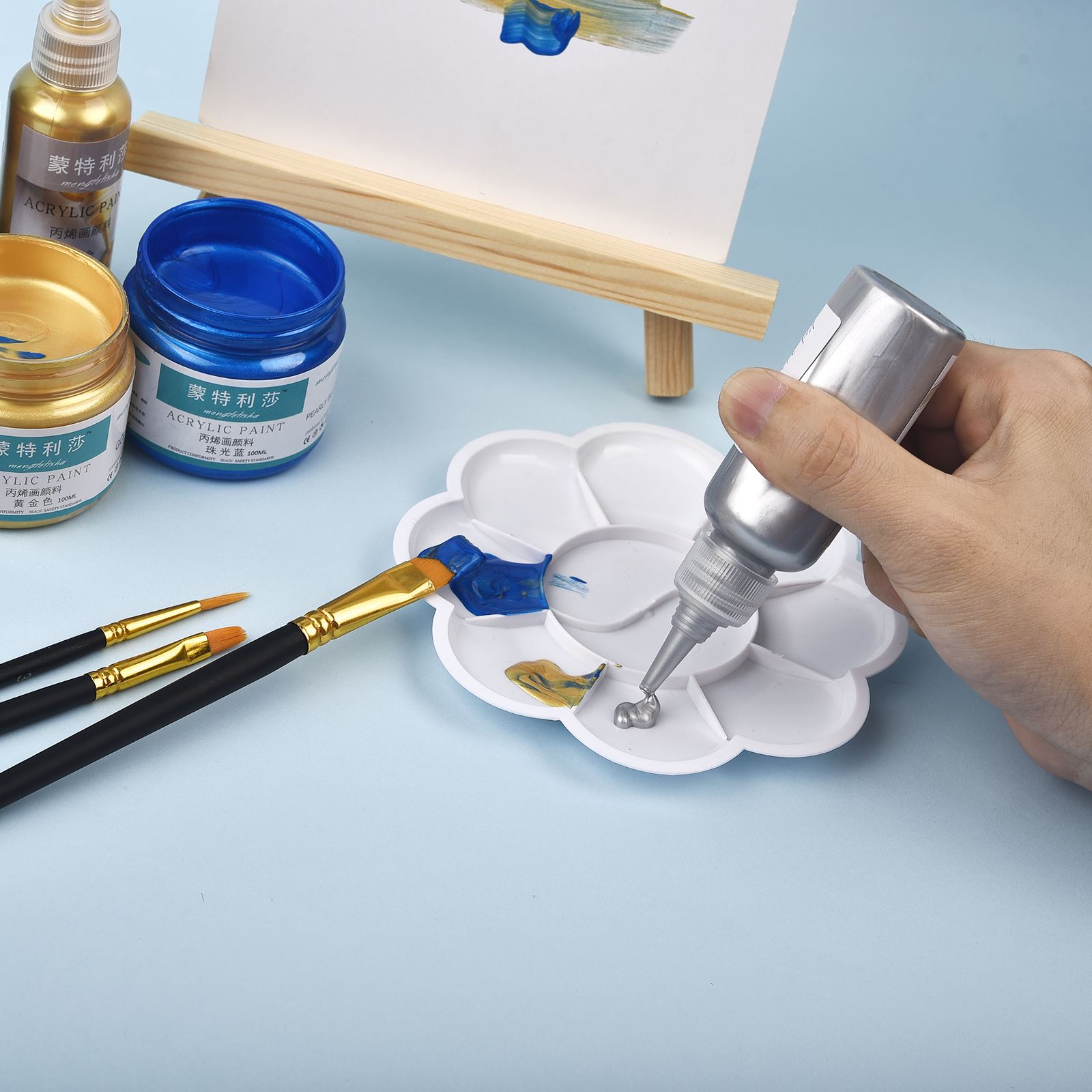 7 Colors 60ml/Bottle Metallic  - Resin Pigment Set recension och pris