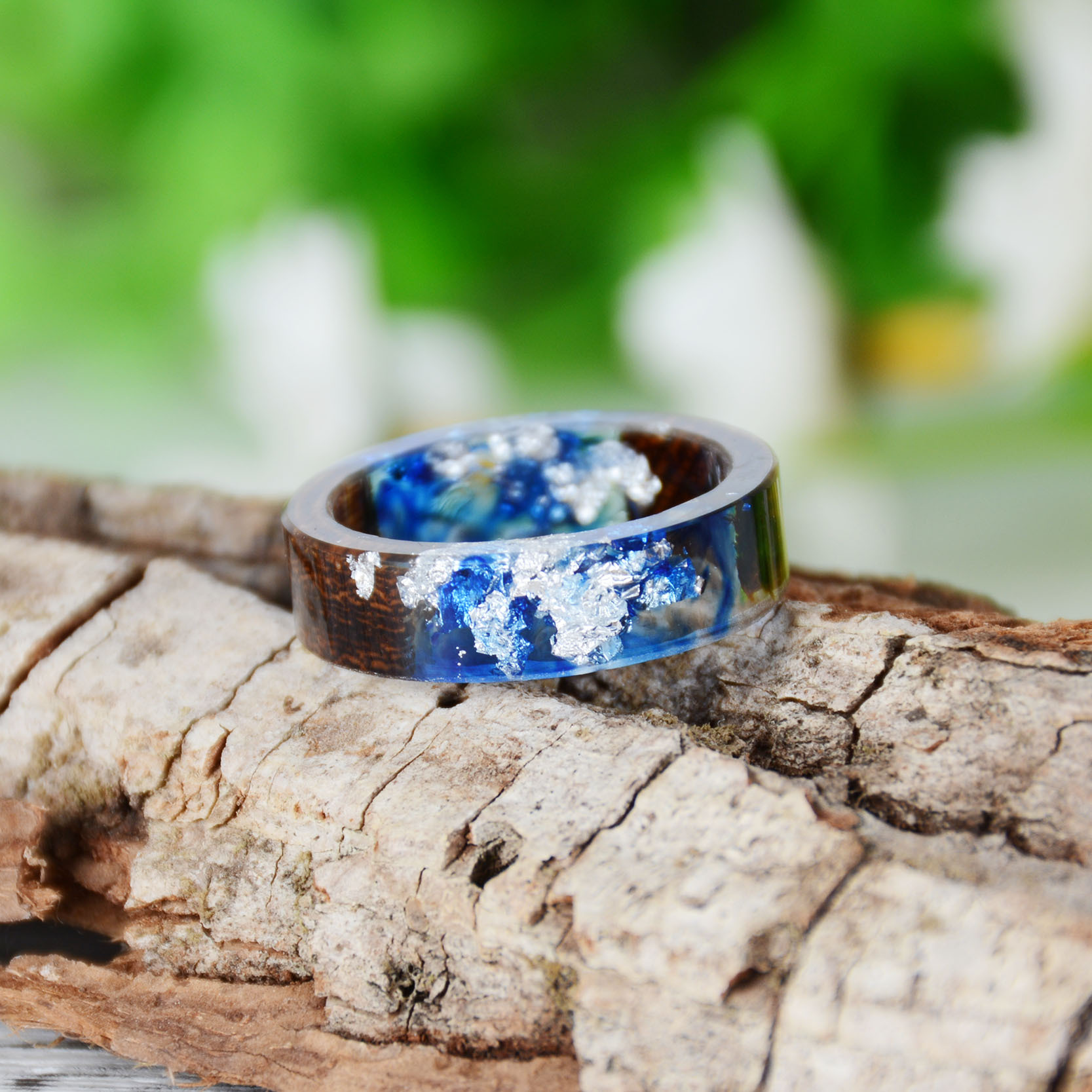 Creative Wooden Resin Ring for - Dried Flower Bulk recension och pris