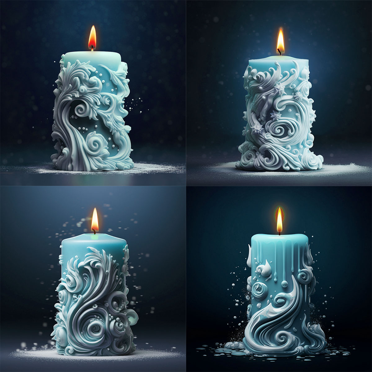 geometry Carved Cylindrical Si - Resin Ocean Wave Mold recension och pris