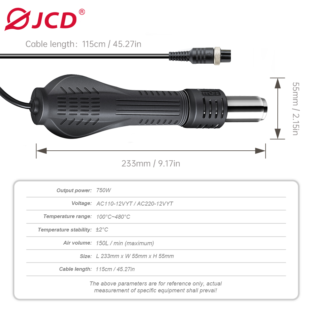 JCD HOT AIR GUN Soldering stat - Heat Gun Small recension och pris