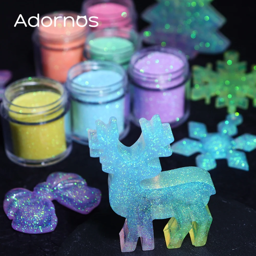 Iridescent Glitter Sugar Powde - Resin Pigment Set recension och pris