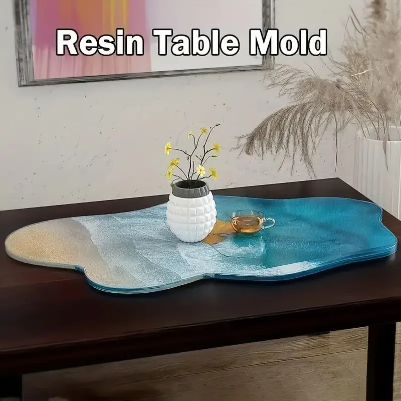Large 61cm Irregular tray epox - Resin Ocean Wave Mold recension och pris