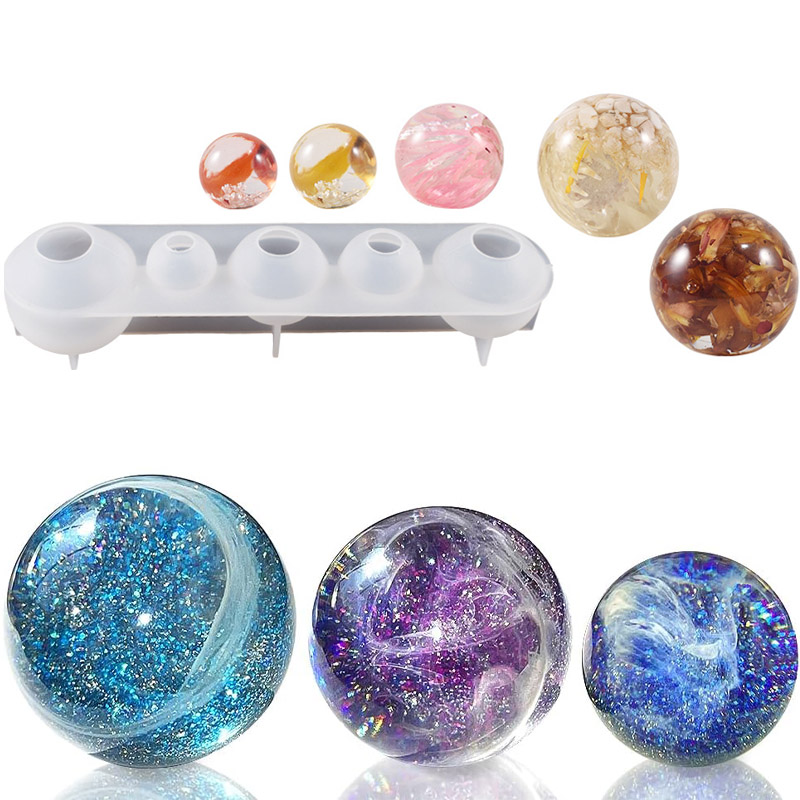 20 25 30 35 40mm 5-Cavity Sphe - Resin Ocean Wave Mold recension och pris