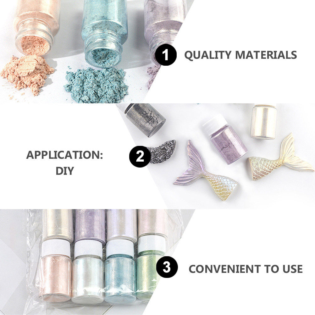 9Pcs Exquisite Mica Pigment Po - Resin Pigment Set recension och pris