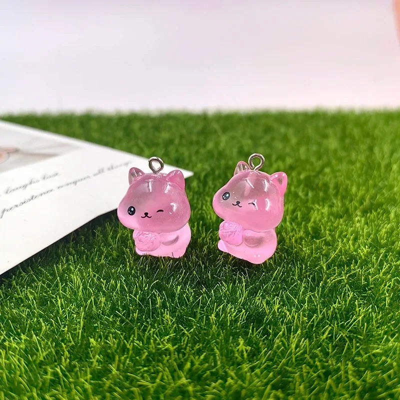 10Pcs Glow In The Dark Kawaii  - Resin Craft Supplies recension och pris