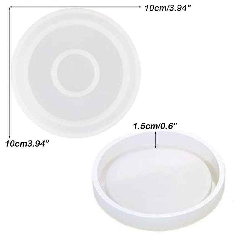 3 Pack Big DIY Round Coaster S - Coaster Mold Round recension och pris