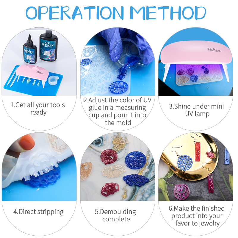 100g/250g Clear UV Resin Hard  - Resin Jewelry Kit recension och pris