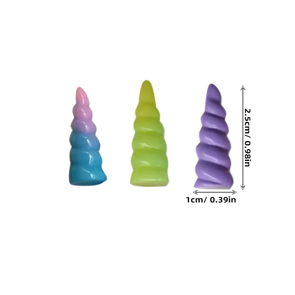 10Pcs Unicorn Horn Resin Spira - Resin Craft Supplies recension och pris